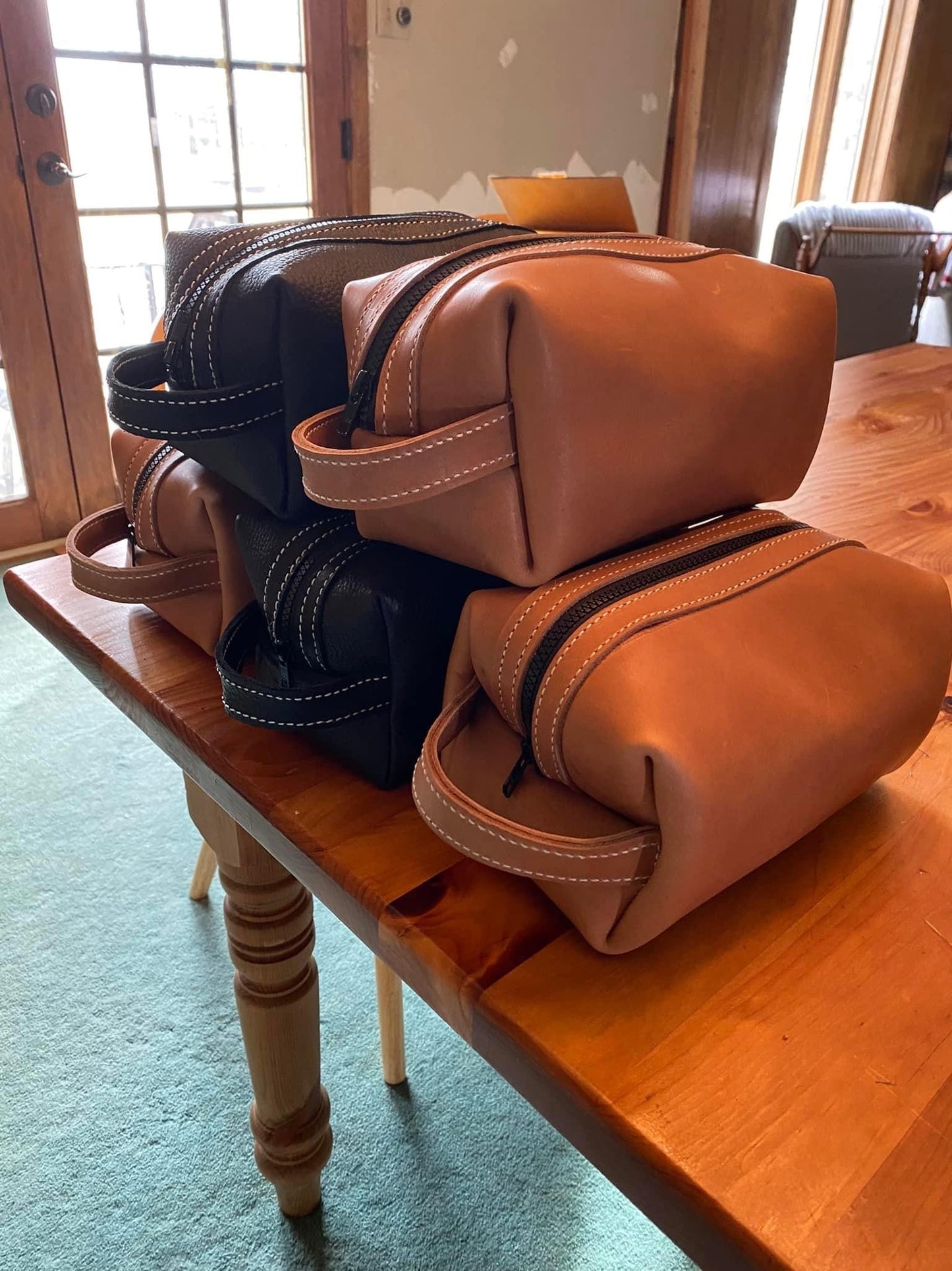 Handmade Leather Shave Kit